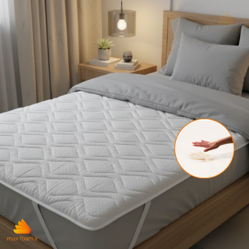 تاپر مموری تشک سایز 180*200 پد مموری سایز 180*200